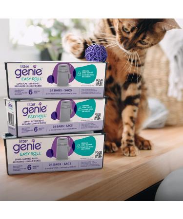 Litter Genie Easy Roll Refill - Up to 6 Months of Supply Compatible only with The Litter Genie Easy Roll Pail. Long Lasting cat Litter Bags Refill - Buy Online on GoSupps.com