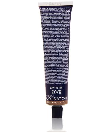Wella Professionals Koleston Perfect Permanent Cremeharekarbe 8/03 Hell Blond Natur-Gold 1 Pack (1 x 60 ml) 8/03 Hell Blond Nat.Gold