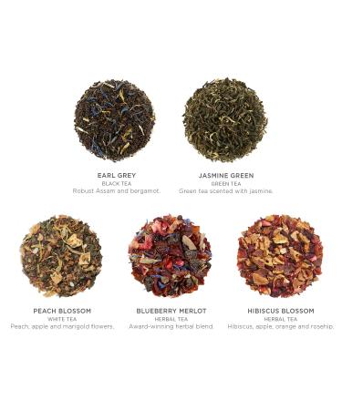 Tea Forte Fleur Assortment | 10 Pyramid Tea Bags | 5 Unique Blends | The New York Botanical Garden | Premium Spices & Herbs - Buy Online on GoSupps.com