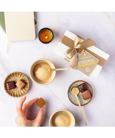 CHEVALIERS D'ARGOUGES Ma tres Chocolatiers Fran ais - Assortiment de chocolats noir 70% et lait 33% - Ballotin cadeau St-Valentin - 175g Chocolat 175 g (Lot de 1) - Buy Online on GoSupps.com