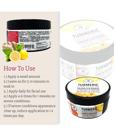 Hemp360 Organic Turmeric Raw Lotion with Lemon & Ginger - Hemp Infused | Buy Now - Buy Online on GoSupps.com