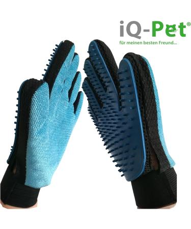 iQ-Pet Grooming Glove - 2 Sides: Rubber & Microfiber for Effortless Pet Care | International Shipping Available - Buy Online on GoSupps.com