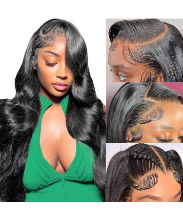 13x6 Lace Front Wigs Human Hair Pre Plucked 180 Density 26 Inch HD Body Wave Lace Front Wigs Human Hair 10A Frontal Wigs Human Hair wigs for Women Glueless Wigs Human Hair Pre Plucked Black wig 26 Inch 13x6 body wave lac... - Buy Online on GoSupps.com