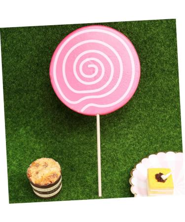 Ciieeo Miniature Food Toy Lollipops for Kids Lollipop Candy Embellishment Artificial Food Wedding Decor Toy for Kids Kidcraft Tongue Painter Lollies Baby Bamboo Child Christmas Tree Cake Pink 40*20*0.3cm - Buy Online on GoSupps.com