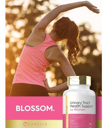 Carlyle Urinary Tract Health for Women - 120 Capsules with D-Mannose, Cranberry, Probiotics - Relief, Non-GMO, Gluten-Free - Buy Online on GoSupps.com