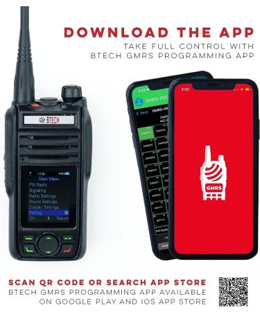 BTECH GMRS-PRO Waterproof Two-Way Radio with Bluetooth, GPS & GMRS Repeater Capabilities - Dual Band Receiver for Long Range Communication - Buy Online on GoSupps.com
