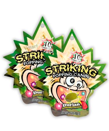 Striking Popping Candy Durian Flavour 15g (Pack of 2)