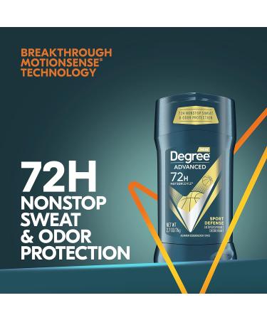 Degree Men Advanced Antiperspirant Deodorant 72-Hour Sweat and Odor Protection Sport Defense Antiperspirant For Men With MotionSense Technology 2.7 oz 4 Count Rustic 2.7 Ounce (Pack of 4) - Buy Online on GoSupps.com