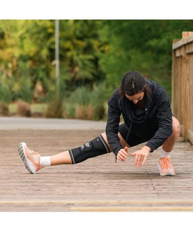 TKWC Knee Brace Compression Sleeve for Men & Women - Support for Running, Weightlifting, Basketball - Meniscus Tear, ACL, Arthritis, Knee Pain Relief - Large - Buy Online on GoSupps.com