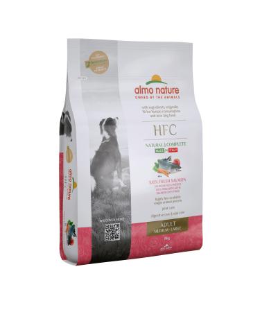 Almo Nature HFC Dog ML. Croquettes for Medium and Large Adult Dogs with Fresh Salmon. 8 Kg