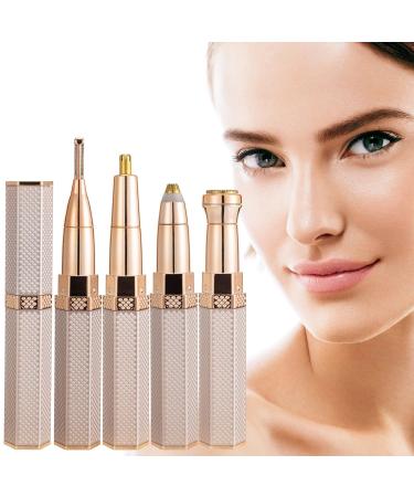 Portable 4-in-1 Trimmer Ladies Waterproof Shaver Women for Body Eyebrow Nose Armpits Bikini Area