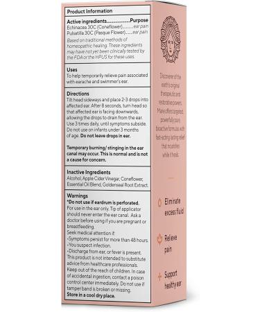 Marie Originals Herbal Earache Relief Eardrops | Homeopathic Remedy for All Ages | Swimmers Ear Drops | .5oz, 2-Pack - Buy Online on GoSupps.com