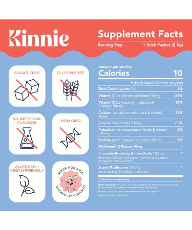 Kinnie Fueling Futures Bundle Pack - Multivitamin Calm and Immune Hydration - Sugar-Free with Probiotics Magnesium & Electrolytes - 90 Stick Packs - Buy Online on GoSupps.com