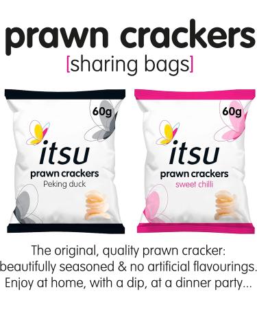  Itsu itsu Sweet Chilli Shrimp Crackers 60g (Pack of 6) - Buy Online on GoSupps.com