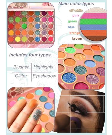 Buy Ponytail Girl 82-Color Eyeshadow Palette | Exquisite Must-Have for All Occasions - Non-Pick Skin Tone Waterproof Smudge-Proof | KEVIN&COCO - Buy Online on GoSupps.com