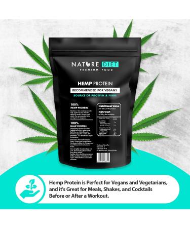Nature Diet Hemp Protein 1000g - Vegan Plant-Based Protein Powder - Buy Online on GoSupps.com
