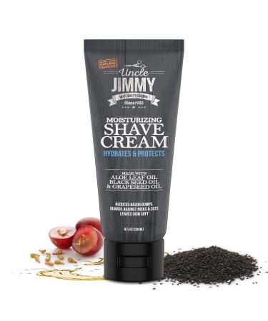 Uncle Jimmy Moisturizing Shave Cream | Soothing Hair Removal Cream for Irritation Relief - 8 Fl Oz - Buy Online on GoSupps.com