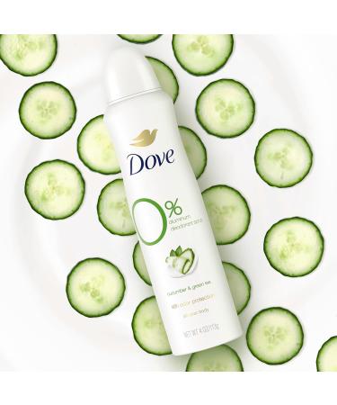 Dove Deodorant Spray Cucumber & Green Tea 3 Count For 48 Hour Protection Aluminum Free Deodorant 4 oz Cucumber and Green Tea 4 Ounce (Pack of 3) - Buy Online on GoSupps.com