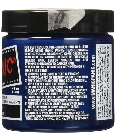Manic Panic Atomic Turquoise Hair Dye 118ml - Vegan Cruelty-Free Semi-Permanent Color - Buy Online on GoSupps.com