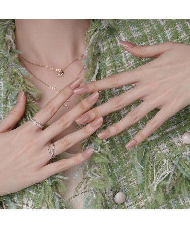 DANNI & TONI 28 Semi-Cured Gel Nail Polish Strips - Warm Nude | Salon-Quality Manicure Stickers Set - Buy Online on GoSupps.com