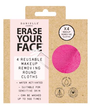 Clears Your Face Eco Round Makeup Removal Pads 4PK - Pink and Purple - Buy Online on GoSupps.com