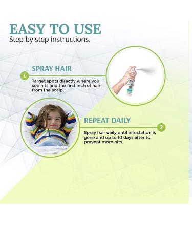 Lice Treatment Hair Spray: Non-Toxic Formula to Kill Lice & Nits Safely - 8 oz - Buy Online on GoSupps.com