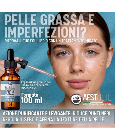  Aesthete AESTHETE Nocturne Salicylic Acid Serum 2% | Anti-Imperfection Gel Face Scrub for Oily and Combination Skin | For Enlarged Pores Pimples Blackheads Acne Teenagers Men Women | 100 ml - Buy Online on GoSupps.com