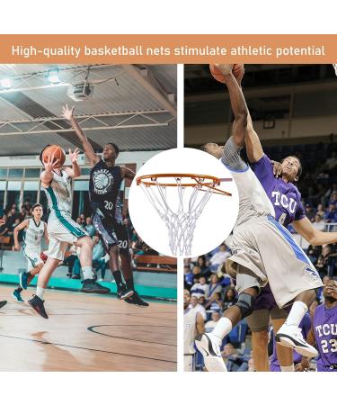 QYKBDLB Basketball Net 2 Pack - Heavy Duty All Weather White Net for Indoor/Outdoor Standard Rim Replacement - 12 Loops, Anti Whip Design - Buy Online on GoSupps.com