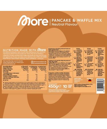 More Protein Pancakes & Waffle Mix | Sugar-Free 450g | High-Protein Fluffy & Delicious | Quality Tested Made in Germany - Buy Online on GoSupps.com