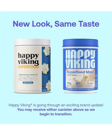 Happy Viking Vanilla Vegan Protein Powder - 24 Oz: Plant-Based Protein Supplement - Buy Online on GoSupps.com