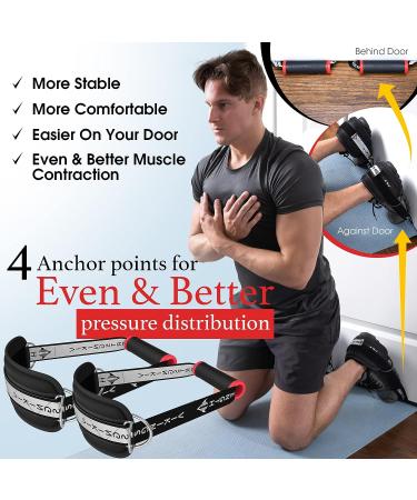 Vikingstrength VOL 2 Nordic Hamstring Curl with Long Straps - Home Glute & Hamstring Workout with Exercise Handles and Ankle Straps - Buy Online on GoSupps.com