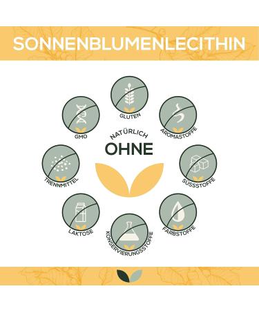 Sunflower Lecithin 250g - Pure Vegan Lecithin Powder for Cooking & Baking | High Bioavailability - Buy Online on GoSupps.com