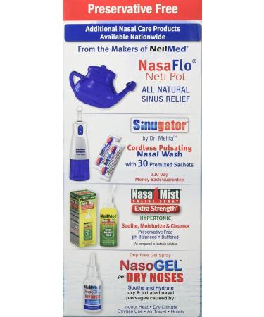 NeilMed Sinus Rinse All Natural Relief Premixed Refill Packets 100 Count (Pack of 2) - Buy Online on GoSupps.com