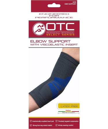 OTC Elbow Brace - Medium Compression Recovery with Gel Insert for Pain Relief & Support | Shop Now for International Shipping - Buy Online on GoSupps.com