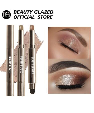 MYUANGO Shimmer Eyeshadow Stick Cream Pencil Crayon Eye Brightener Highlighter Makeup - Waterproof & Long Lasting (01PINK) - Buy Online on GoSupps.com