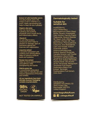 THE GRUFF STUFF Eye Balm 15ml - Anti-Aging Serum for Wrinkles, Dark Circles & Puffiness - Vegan & Natural Formula - Buy Online on GoSupps.com