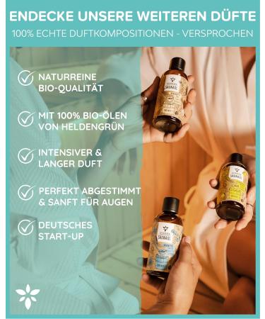 Hero Green Organic Sauna Infusion - 100ml x 2 Pack with Menthol Eucalyptus & Lavender - Nature's Essential Organic Oils for Relaxation - Buy Online on GoSupps.com