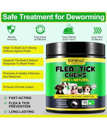 Uocasi Flea and Tick Prevention for Dogs Chewables - Natural Pest Defense Supplement with Peking Duck Flavor (375g, 150 chews) - Buy Online on GoSupps.com