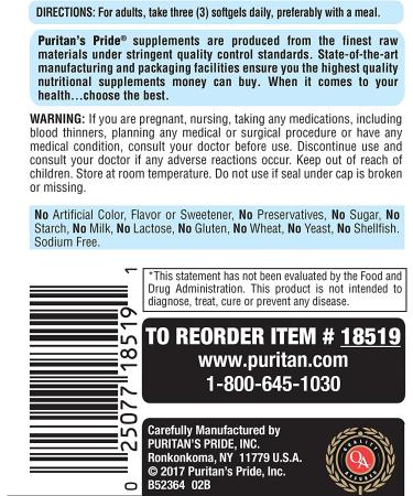 Triple Omega 3-6-9 Fish, Flax & Borage Oils - Heart & Joint Health Support | 240 ct by Puritan's Pride - Buy Online on GoSupps.com