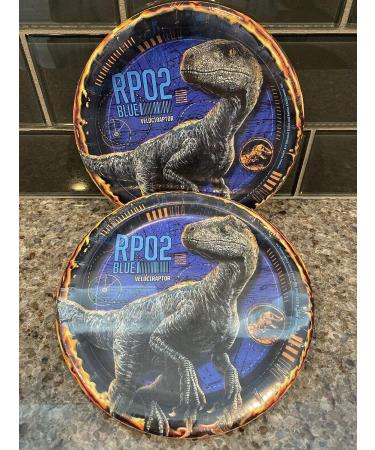Jurassic World Round Dessert Paper Plates - 7 Inch - Pack of 8 - Buy Online on GoSupps.com