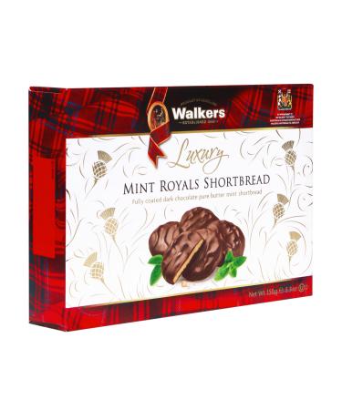 Walkers Shortbread Luxury Mint Royals Shortbread Traditional Pure Butter Scottish Recipe 150g