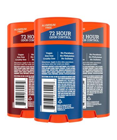 Mando Whole Body Deodorant For Men - Smooth Solid Stick - 72 Hour Odor Control - Aluminum Free Baking Soda Free Skin Safe - 2.6 ounce (Pack of 3) Bourbon Leather Pro Sport Mt Fuji 2.6 Ounce (Pack of 3) - Buy Online on GoSupps.com