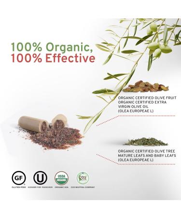 Organic Olive Leaf Extract Capsules Olivie Force/Rich | Antioxidant Polyphenol Supplement for Adults | Health Support Supplement | 100 Vegetal Capsules 100 Count (Pack of 1) - Buy Online on GoSupps.com