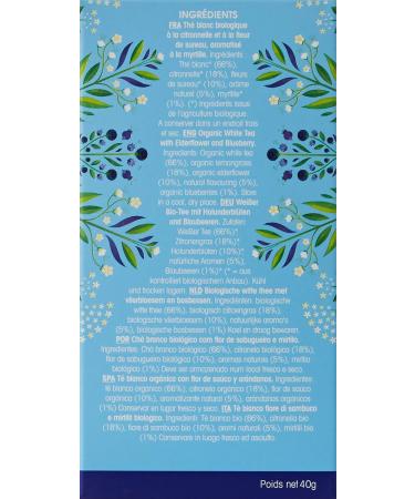 Buy English Tea Shop Organic White Tea with Blueberry & Elderflower - Super Tea Pack of 3 | International Shipping Available - Buy Online on GoSupps.com
