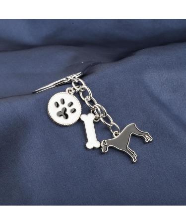 Ensianth Dog Keychain - Perfect Gift for Dog Lovers | Puppy Paw Print Keyring for Dog Owners | Ideal Gift for Mom & Dad - Buy Online on GoSupps.com
