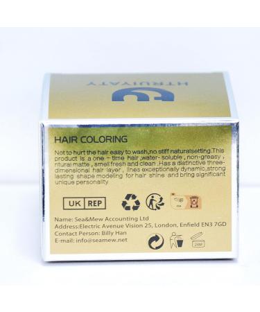 Blue Hair Color Wax Temporary Modeling Natural Color Hair Dye Wax Unisex One-time Hairstyle Cream Styling Wax for Party Cosplay Halloween Masquerade - Buy Online on GoSupps.com