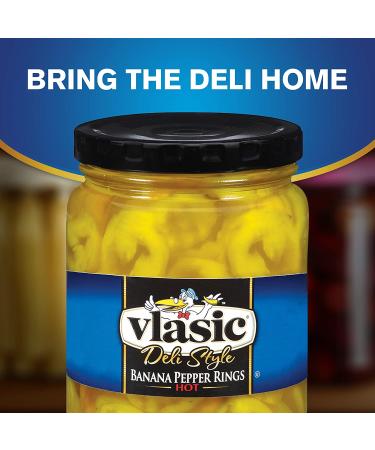 Vlasic Deli Style Hot Banana Peppers - Keto-Friendly, 6 Jars (12 FL OZ) - Buy Online on GoSupps.com