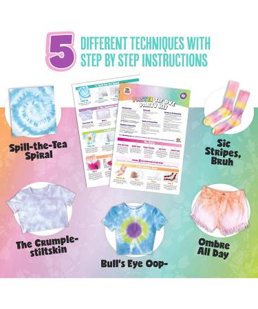 Pastel Tie Dye Kit - DIY Tyedye Kit for Girls and Adults - Pastel Fabric Dye Set - Buy Online on GoSupps.com