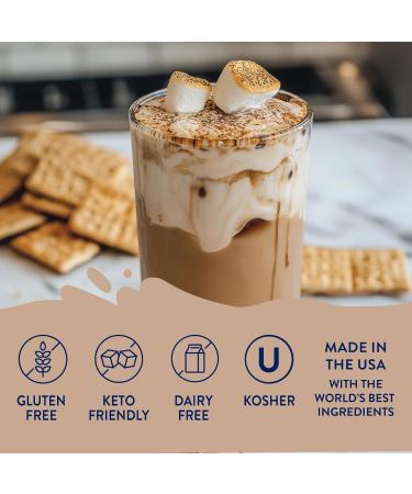 Jordan's Skinny Mixes Sugar Free S'mores Syrup | Zero Calories Zero Sugar Zero Carbs | For Coffee Tea Lattes | 1 Bottle (750 mL) - Buy Online on GoSupps.com