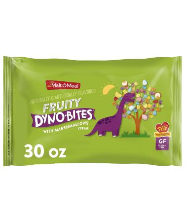 Malt-O-Meal Fruity Dyno C r ales avec guimauves c r ales de petit-d jeuner sans gluten c r ales de guimauve avec saveur fruit e amusante sac de c r ales refermable de 850 5 g